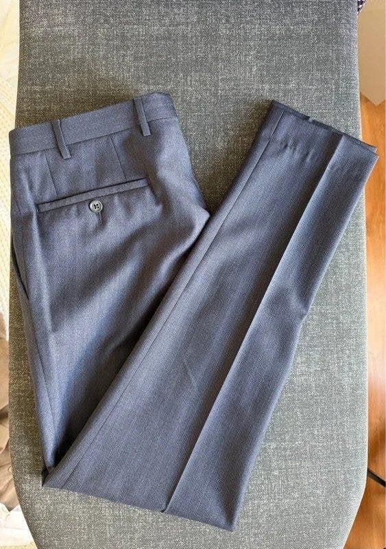 Corneliani Reset Trousers Navy Pinstripe Size 48 New, Kleding | Heren, Corneliani, Nieuw, Verzenden, Maat 48/50 (M)