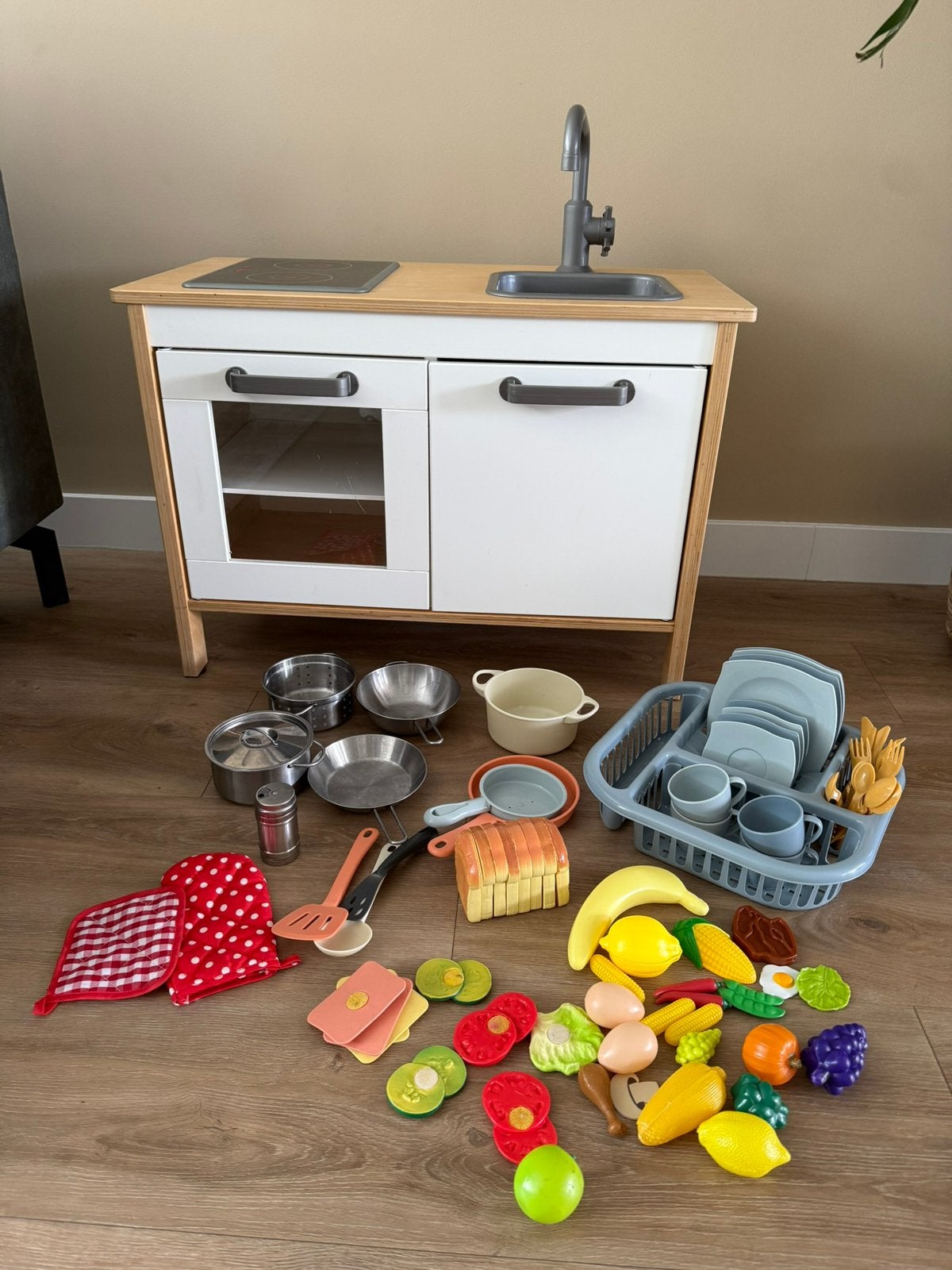Ikea speelgoed keuken inclusief los keukenspeelgoed, Ophalen, Zo goed als nieuw