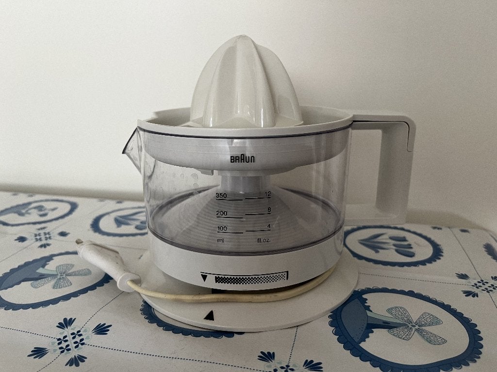 Braun elektrische citruspers, Ophalen of Verzenden, Gebruikt, Elektrisch, Citruspers