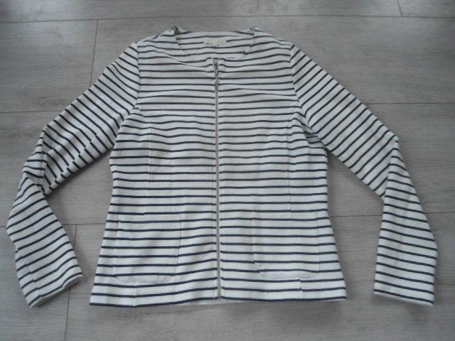 Christian Berg; Gekleed vest / jasje met rits; maat 38, Kleding | Dames, Maat 38/40 (M), Wit, Ophalen of Verzenden, Christian Berger
