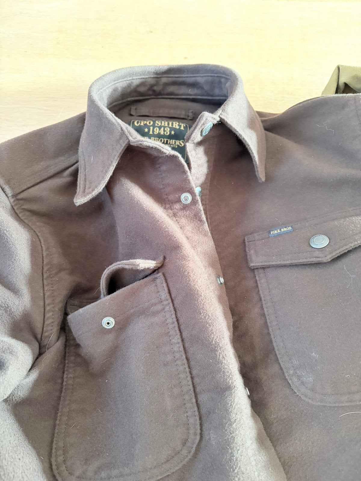 >> Pike Brothers CPO shirt moleskin <<, Kleding | Heren, Ophalen of Verzenden, Nieuw, Bruin