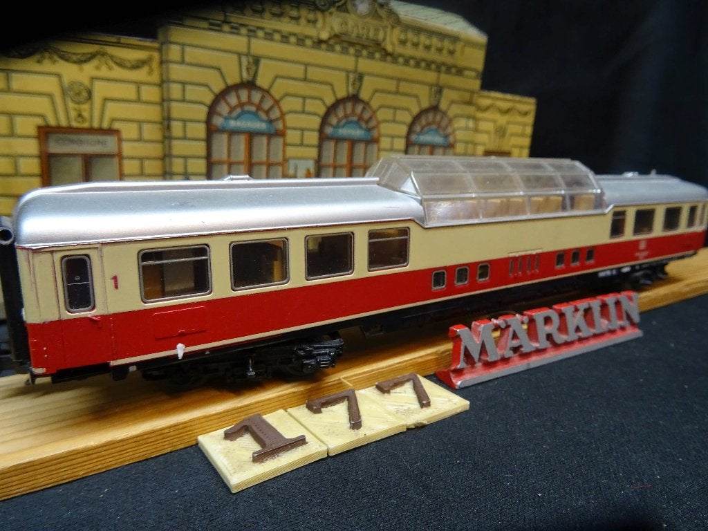177=Marklin 4099 TEE rijtuig met uitkijk koepel.237, Wisselstroom, Gebruikt, Wagon, Ophalen of Verzenden