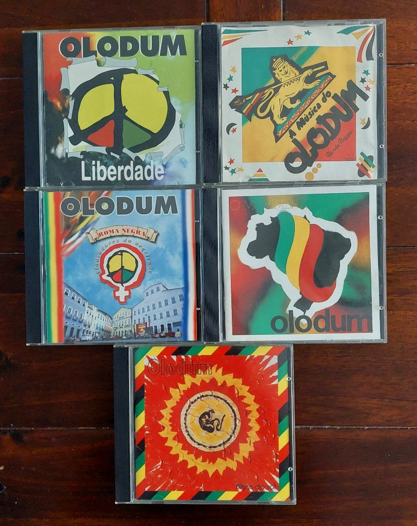 Braziliaanse muziek - Olodum (5 CD's), Ophalen of Verzenden, Zo goed als nieuw, Latijns-Amerikaans, Inclusief doosje