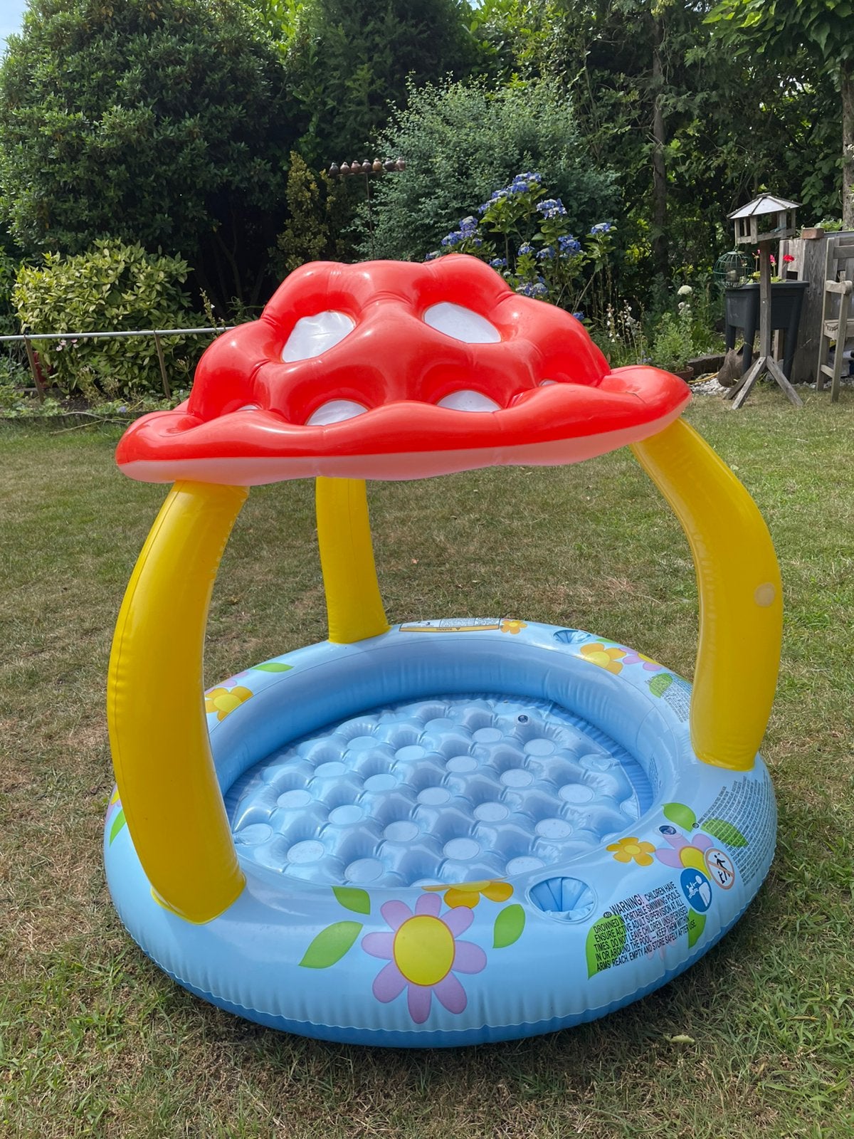 Baby/peuter opblaasbaar badje met schaduwdakje, Ophalen, Zo goed als nieuw
