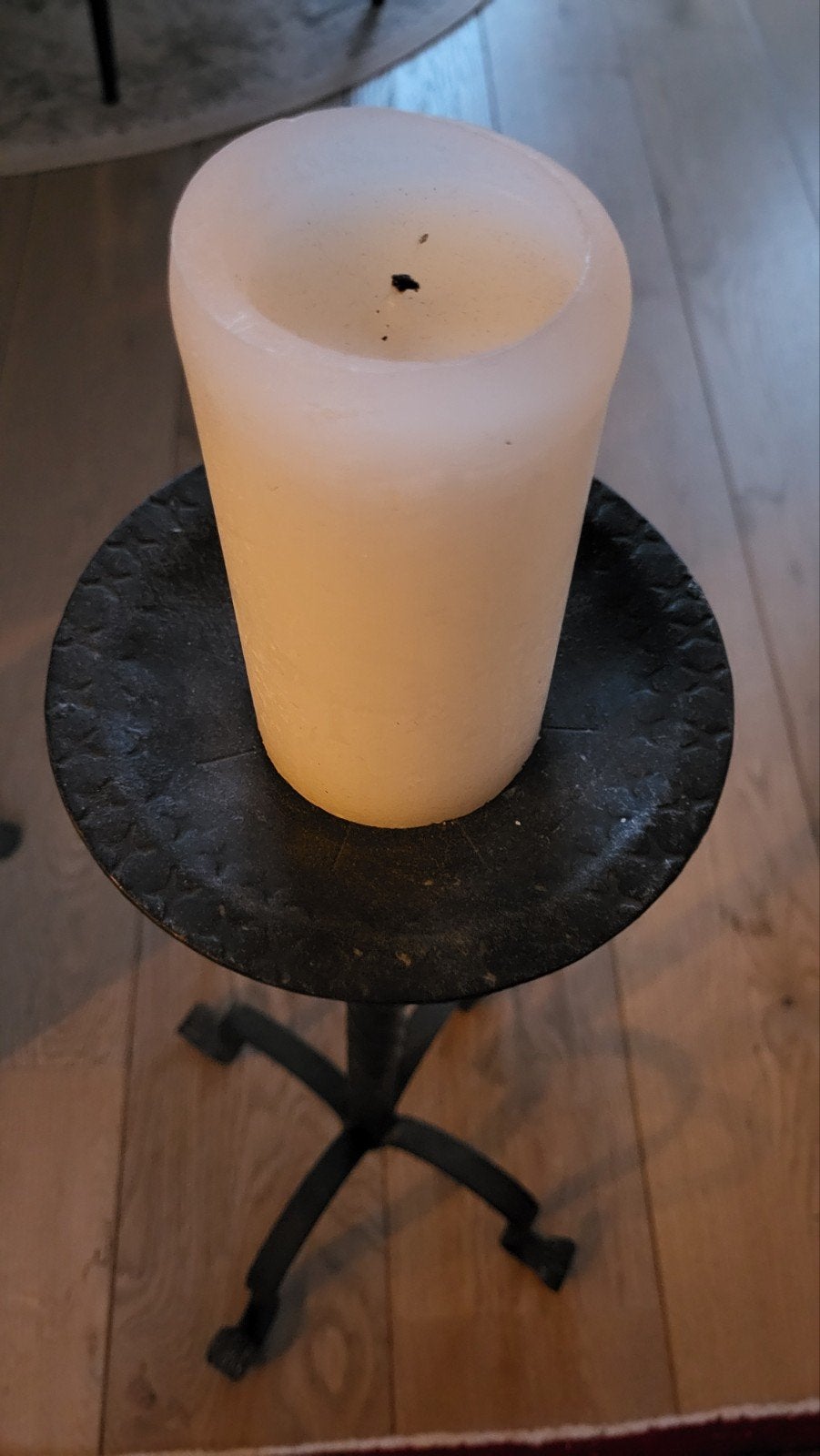 mooie smeedijzeren vloerkandelaar, Ophalen, Overige materialen