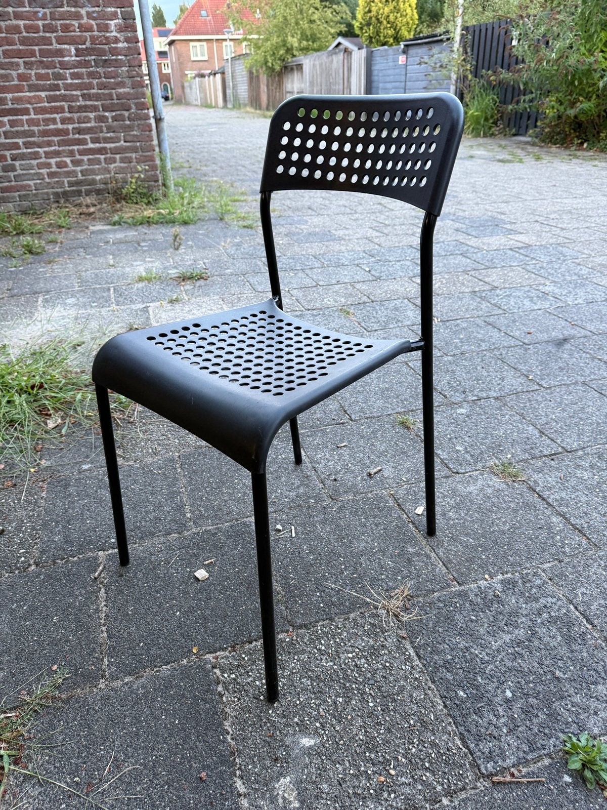 Stoelen en krukjes van IKEA adde sandsberg herman marius, Ophalen, Kunststof, Gebruikt, Zwart