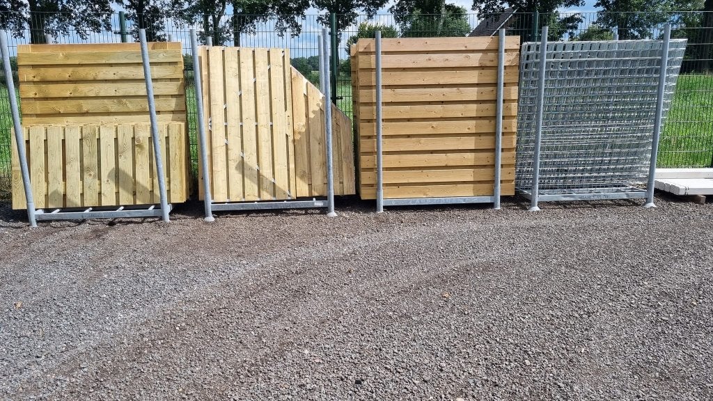 nieuwe betonschutting  grijs en antraciet panelen enz enz, Ophalen, Minder dan 3 meter, Nieuw, Minder dan 1 meter