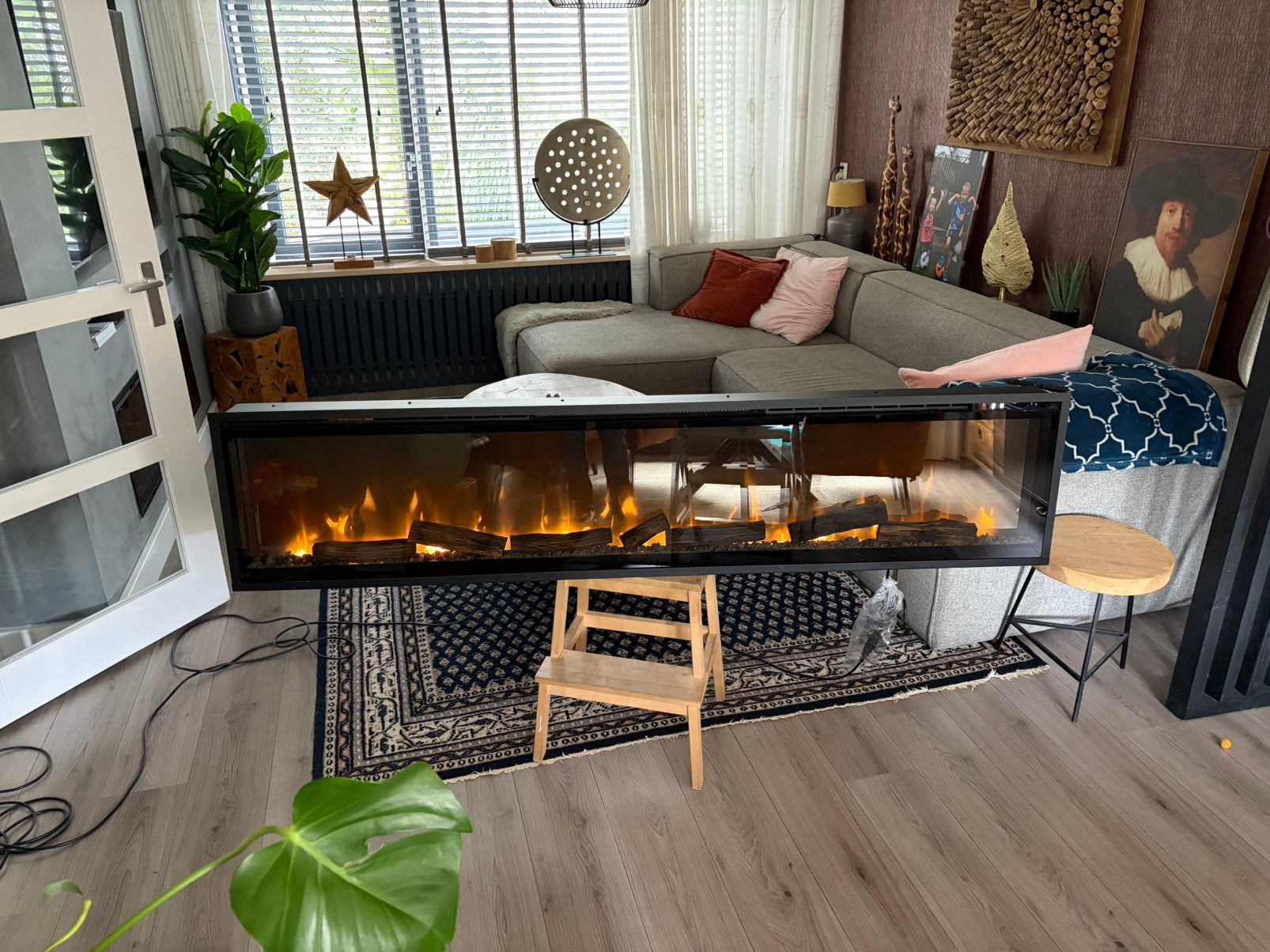 Dimplex Ignite XL 74 - 189cm elektrische inbouwhaard, Ophalen, Zo goed als nieuw, Inbouwhaard, Elektrische haard