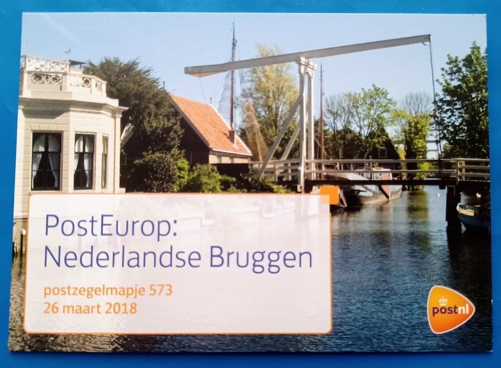 Postzegelmapje 573 - PostEurop: Nederlandse Bruggen, Postzegels en Munten, Verzenden, Na 1940, Postfris