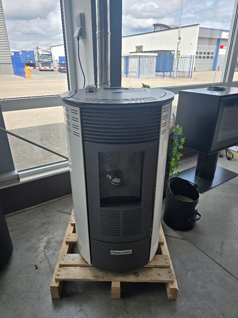 Gebruikte pelletkachel 8 kW, Huis en Inrichting, Kachels, Gebruikt, Vrijstaand, Pelletkachel, Hout, Ophalen of Verzenden