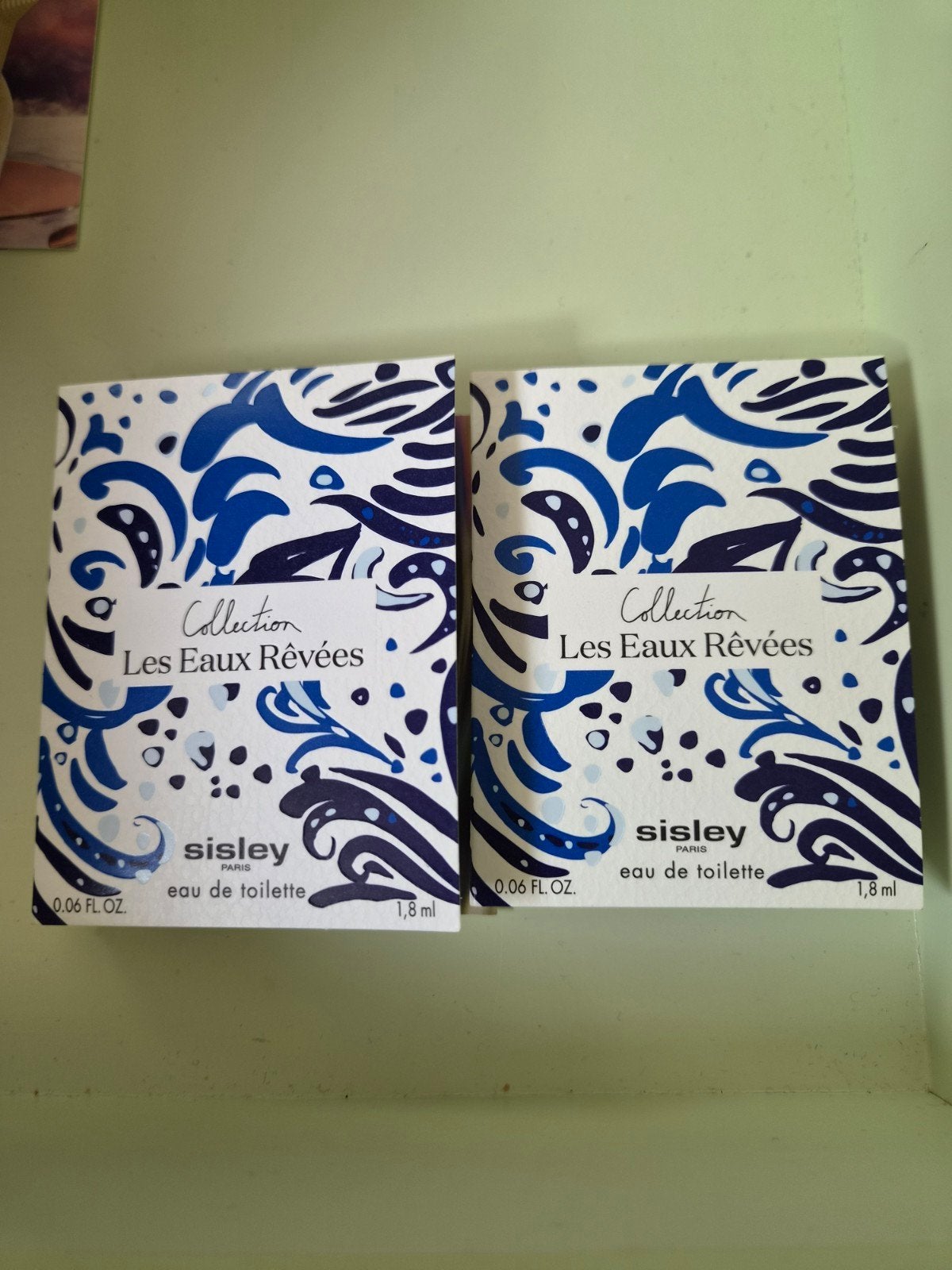 Sisley les eaux revees ikar eau de toilette 2x1,8ml, Ophalen of Verzenden