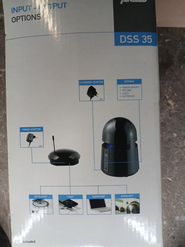 Draadloze stereo luidsprekerset  dds35, Ophalen of Verzenden, Minder dan 60 watt, Front, Rear of Stereo speakers, Overige merken