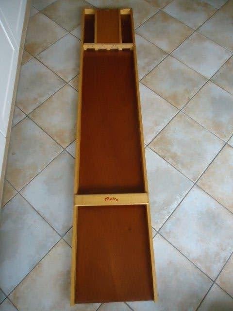 Mooie Sjoelbak 2 x 0,41 cm met Schijven, Hobby en Vrije tijd, Gezelschapsspellen | Overige, Vijf spelers of meer, Ophalen, Gebruikt