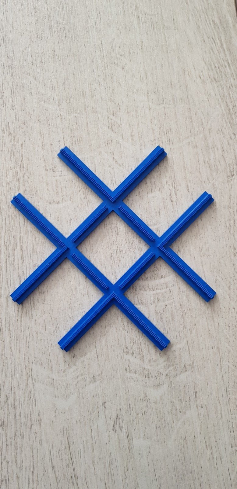 Lego trein 4,5 Volt blauwe rails kruispunt / kruising., Ophalen of Verzenden, Zo goed als nieuw, Losse stenen, Lego
