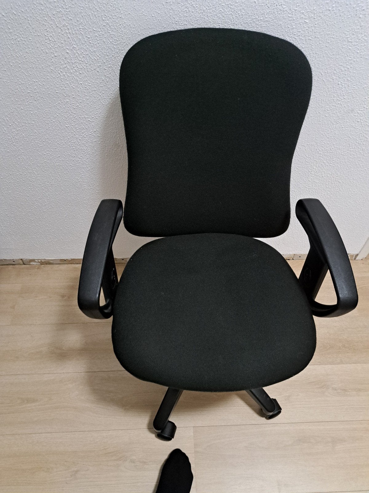 Zwarte burostoel, Ophalen, Gebruikt, Zwart