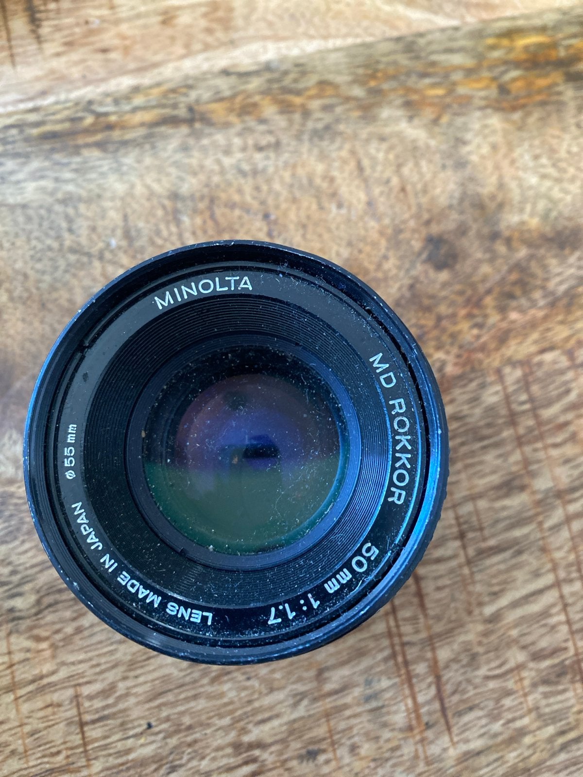 Minolta MD Rokkor 50mm 1:1.7 lens, Gebruikt, Ophalen of Verzenden, Overige vattingen, Standaardlens