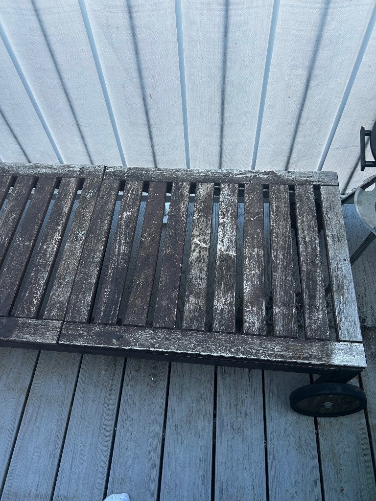 Ikea Applaro / Nammaro ligbed, Tuin en Terras, Ligbedden, Ophalen, Gebruikt, Hout, Verstelbaar