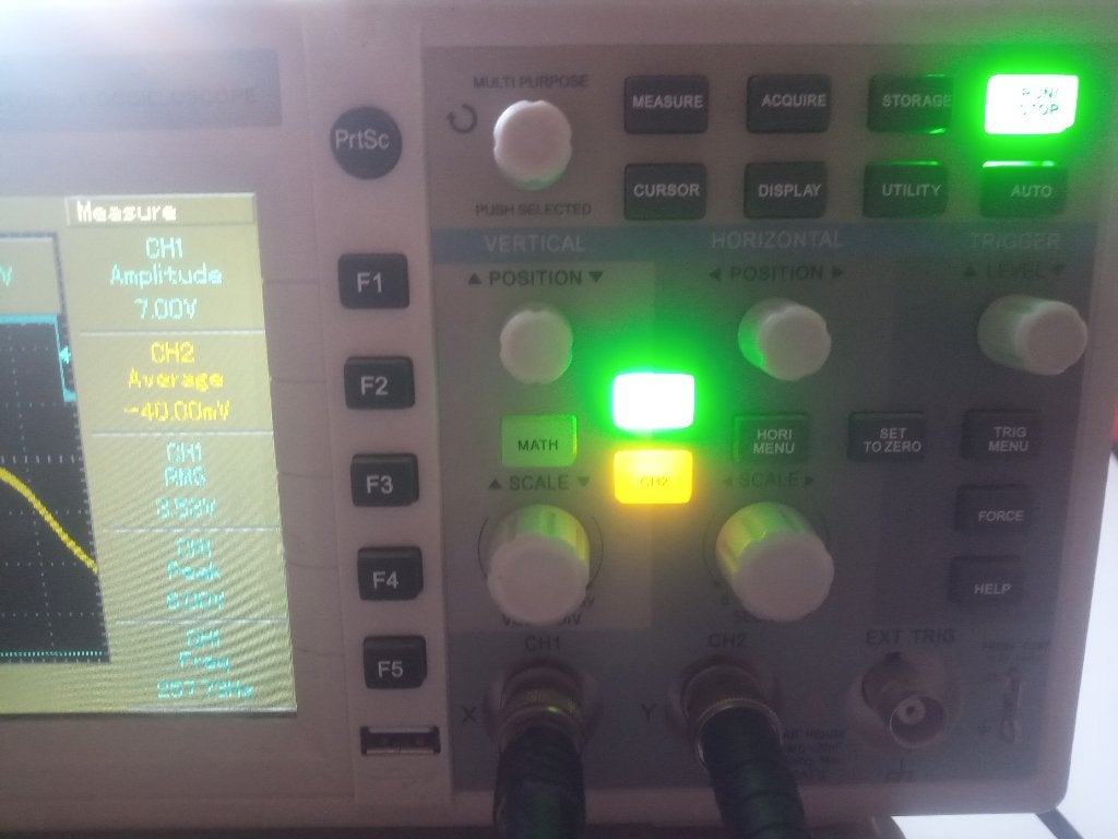 TENMA 72-8705 digitale Oscilloscoop 1 Gsps, Ophalen of Verzenden, Gebruikt, Elektriciteit