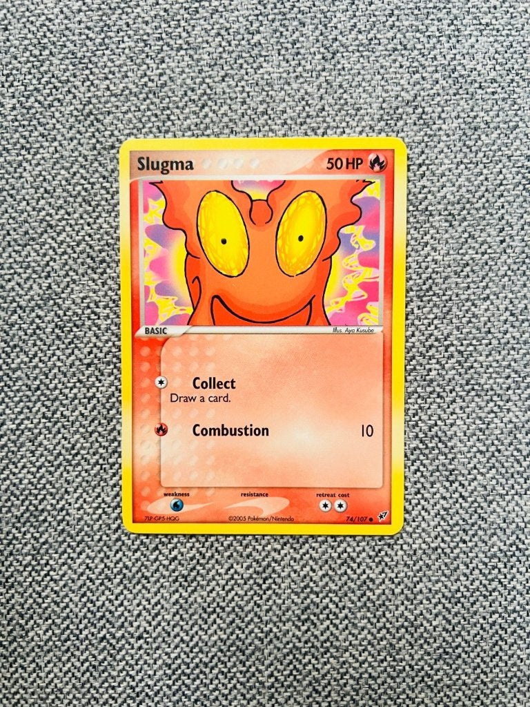 Slugma 74/107 Ex Deoxys Pokemon, Verzenden, Zo goed als nieuw, Losse kaart, Foil