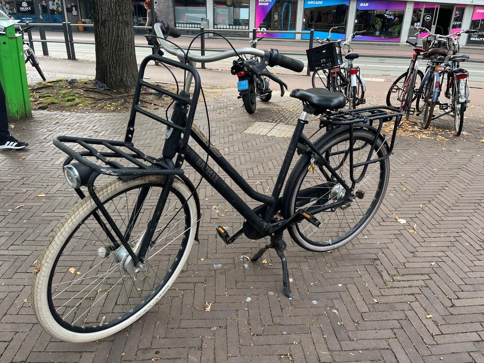 Gazelle HeavyDuty transportfiets met voordrager - Zwart, Versnellingen, Ophalen of Verzenden, Gazelle, Trommelrem
