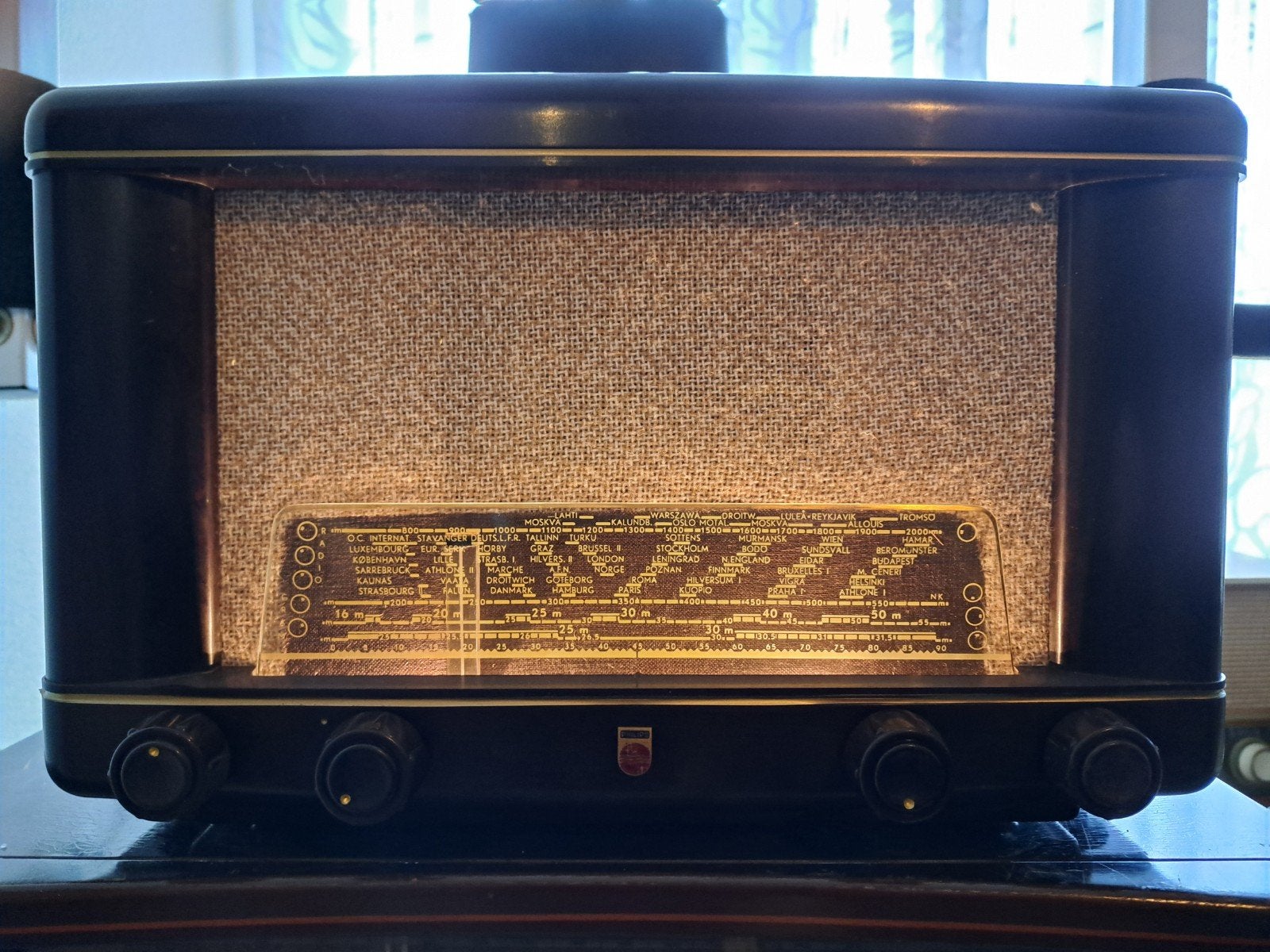 Philips BX390 A Vintage Radio - Klassieke Buizenradio, Ophalen of Verzenden, Gebruikt, Radio