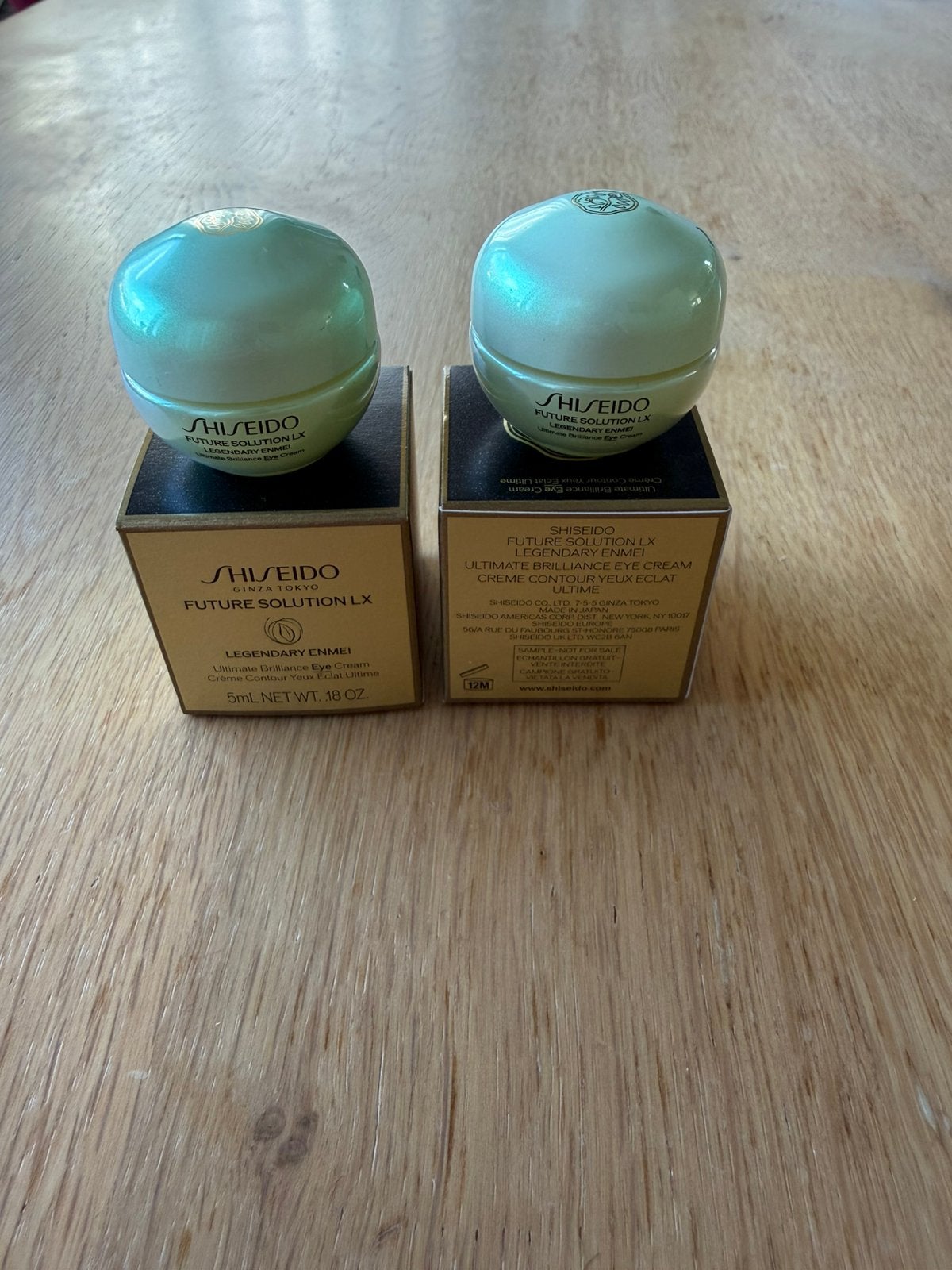 2x luxe oogcreme Shiseido Future Solution LX, Ophalen of Verzenden, Nieuw, Ogen, Verzorging