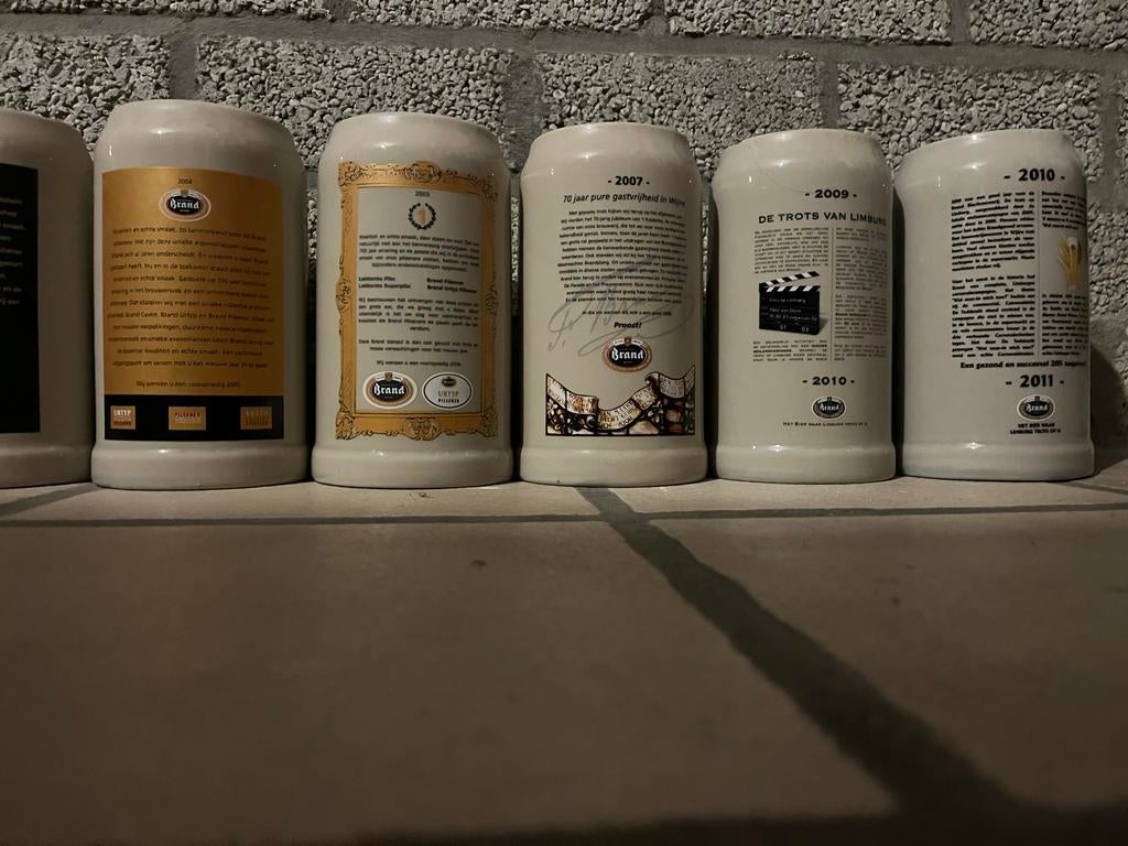 Brand Bier Pullen collectie - 30 jaarpullen, Verzamelen, Ophalen, Gebruikt, Pul(len), Brand