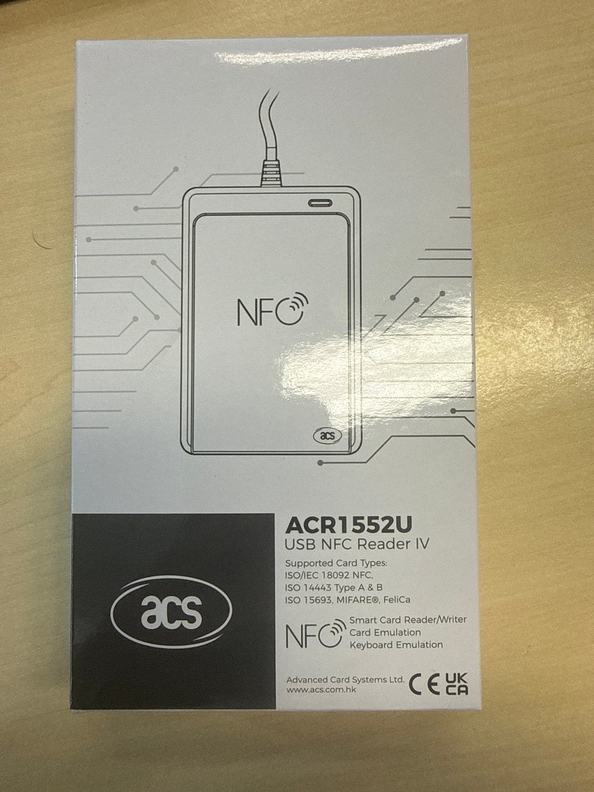 ACR1552U USB NFC Reader IV - Smart Card Lezer/Schrijver, Ophalen, ACS, Nieuw, ACS