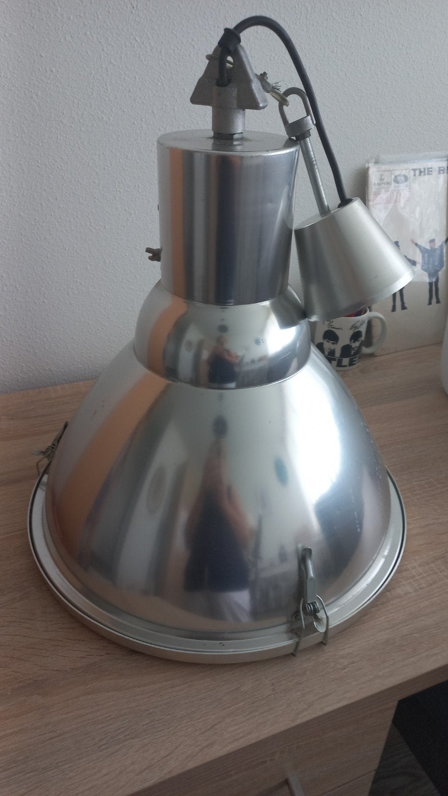 Industriële hanglamp, Ophalen, Gebruikt, Metaal