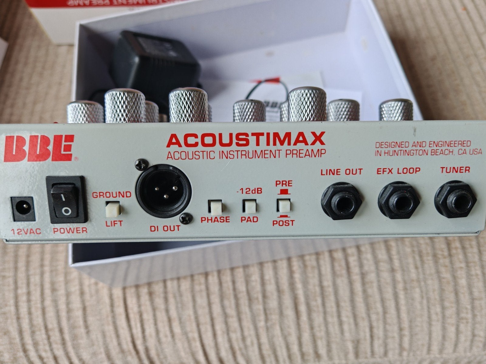 BBE Acoustimax Acoustic Instrument Preamp Sonic Maximizer, Ophalen of Verzenden, Zo goed als nieuw