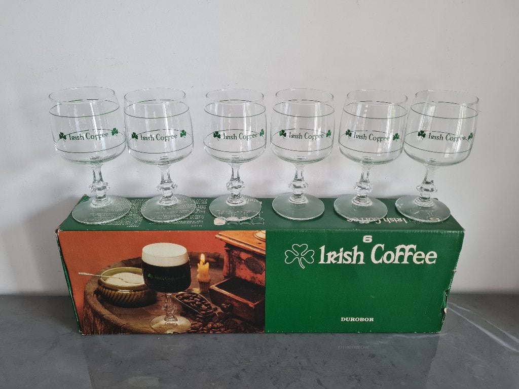 set van 6 Irish Coffee glazen met maatverdeling, Ophalen of Verzenden, Huis en Inrichting