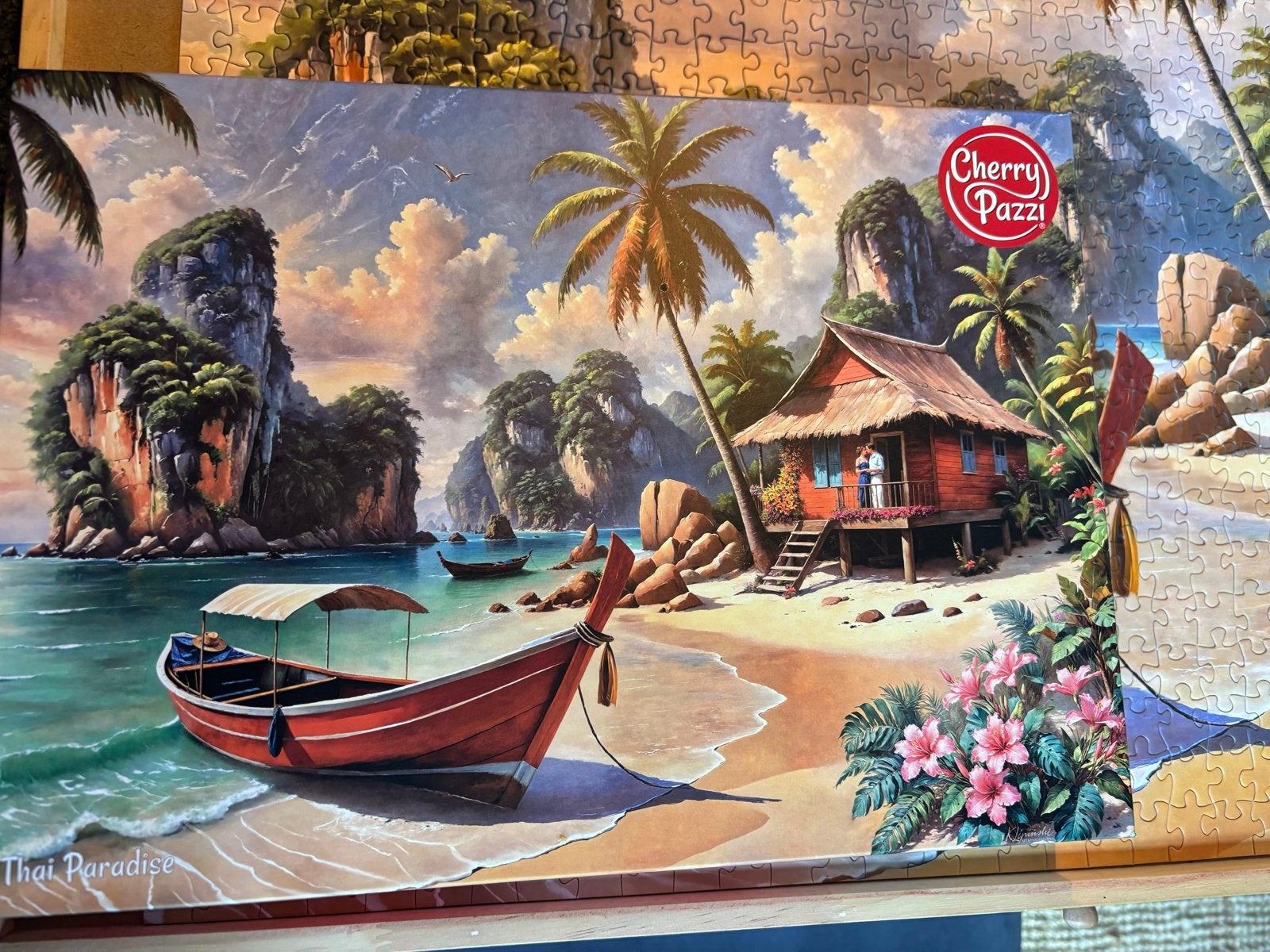 Prachtige Cherry Pazzi Puzzel 'Thai Paradise' 1000 stukjes, Ophalen of Verzenden, 500 t/m 1500 stukjes, Zo goed als nieuw