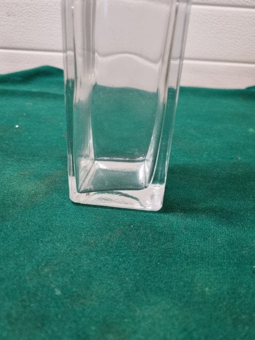vaas vierkant smal glas, Ophalen of Verzenden