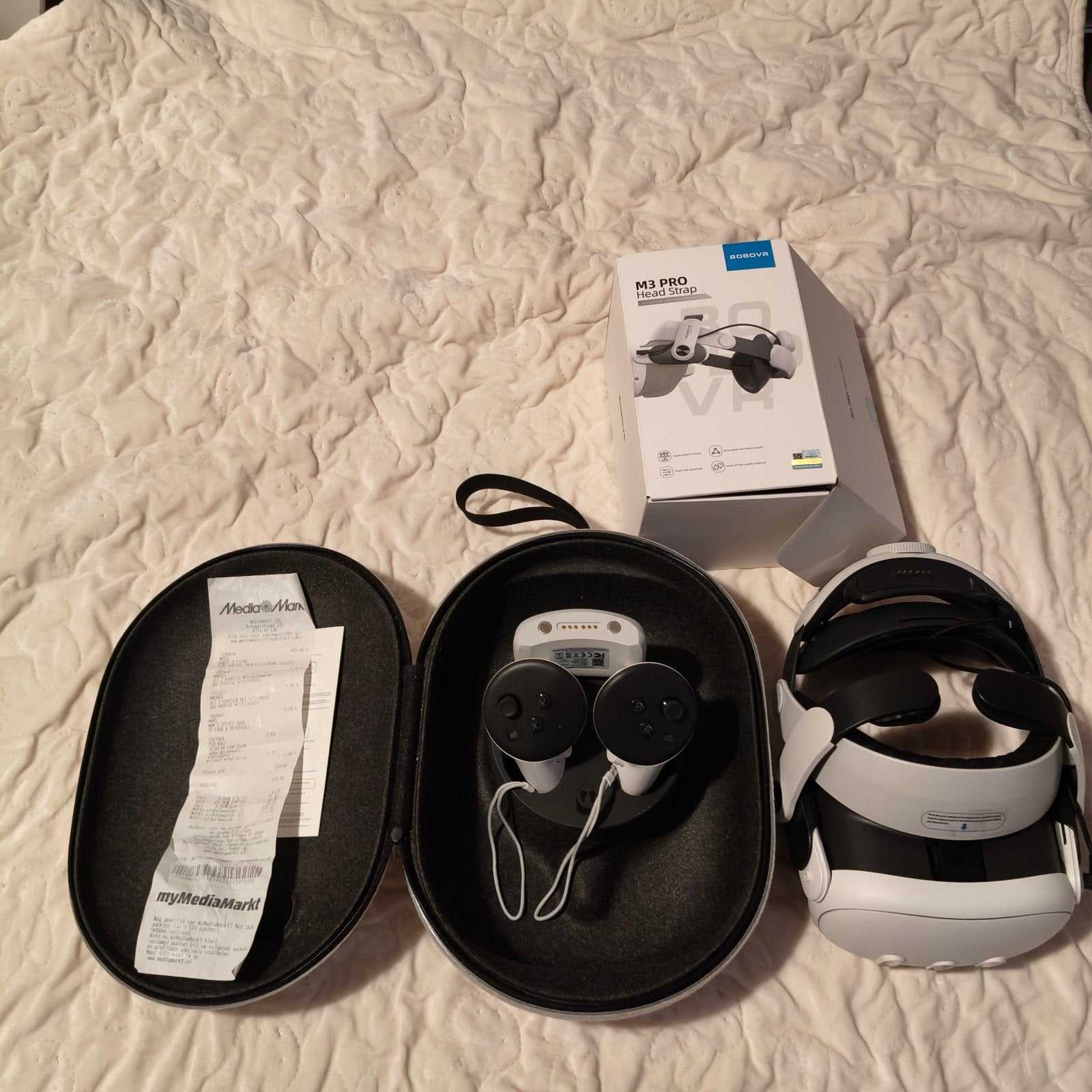 Oculus Quest 3 512GB incl BoboVR + accu, Ophalen, Zo goed als nieuw, VR-bril, Overige platformen