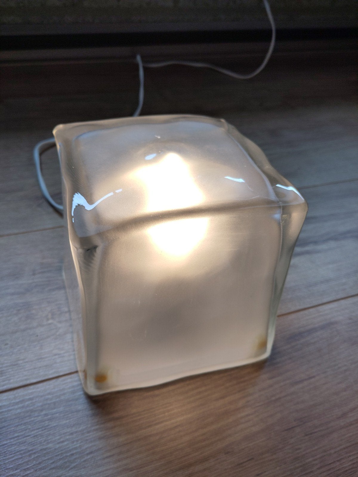 IKEA Iviken Ice Cube lamp '90's, Met schakelaar, Ophalen of Verzenden, IKEA, Glas