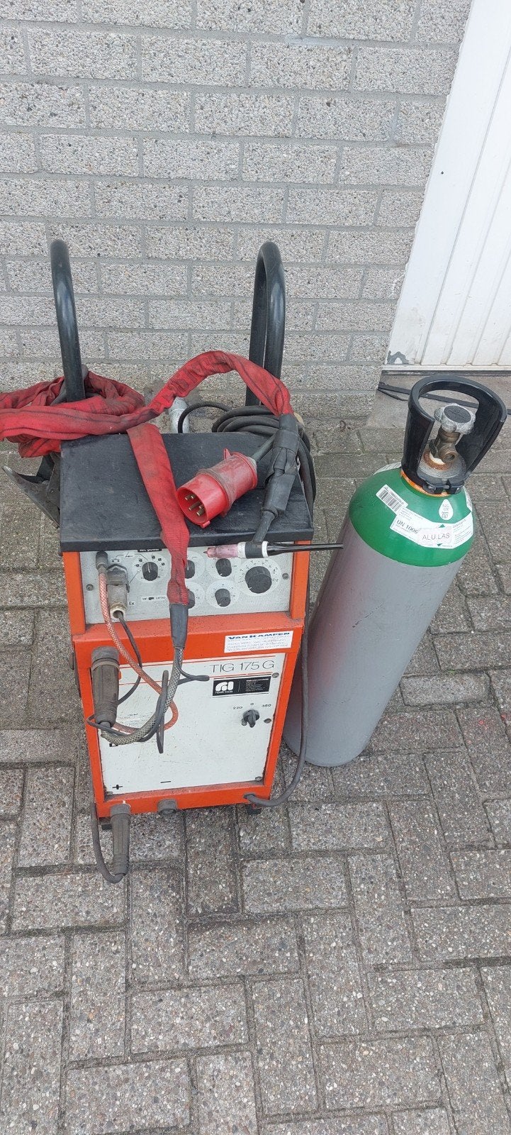 TIG Lassen Apparaat Van Kampen TIG 175 G met gasfles, Ophalen of Verzenden, Gebruikt, 150 tot 250 ampère, Tig