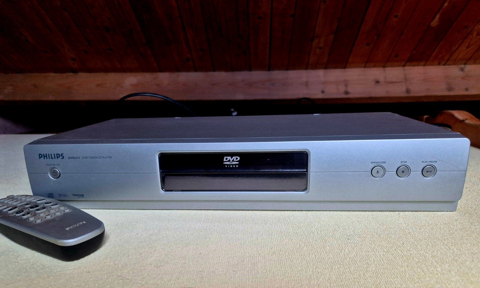 Philips DVD633/001 DVD-speler met afstandsbediening, Ophalen of Verzenden, Gebruikt, Dvd-speler, Philips