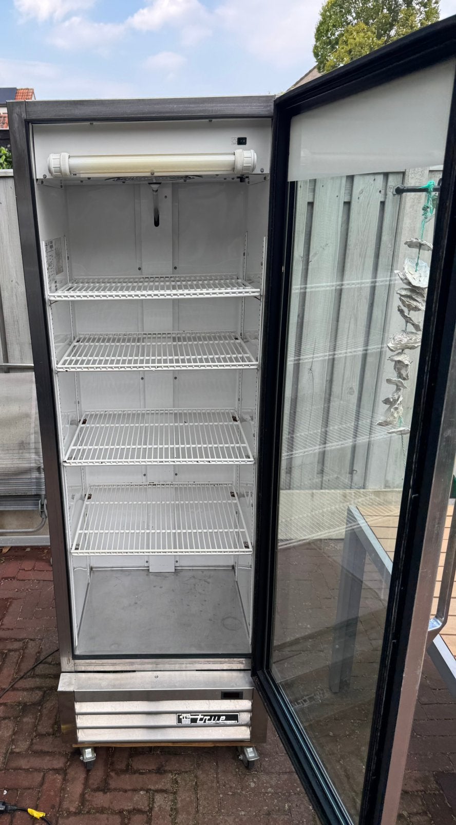 TRUE T-15G Horeca Koelkast 425L| Glazen Deur | Display | RVS, Ophalen, Zonder vriesvak, 200 liter of meer, 60 cm of meer
