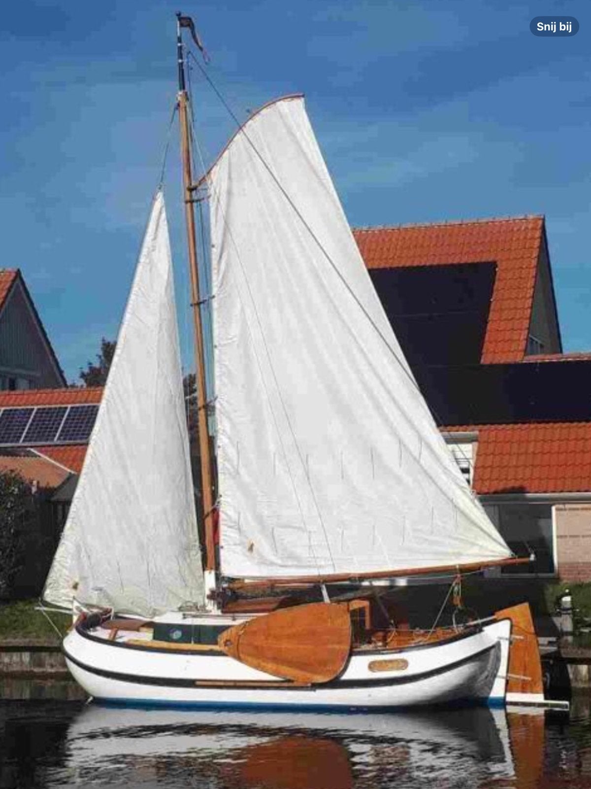 Platbodem Gildeboeier 630 sloep polyester, Watersport en Boten, Ophalen, Binnenboordmotor, Diesel, 2 m