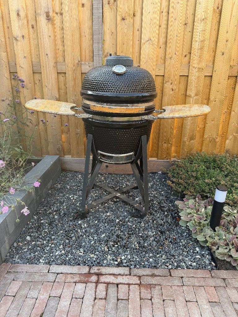 Kamado zwart hoog 100cm grillplaat 40cm, Ophalen