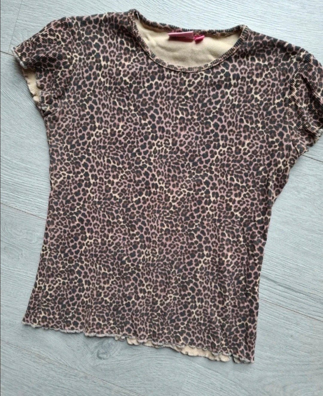 O'Chill t-shirt topje panter print bruin maat 116, Gebruikt, Meisje, Ophalen of Verzenden, O'Chill
