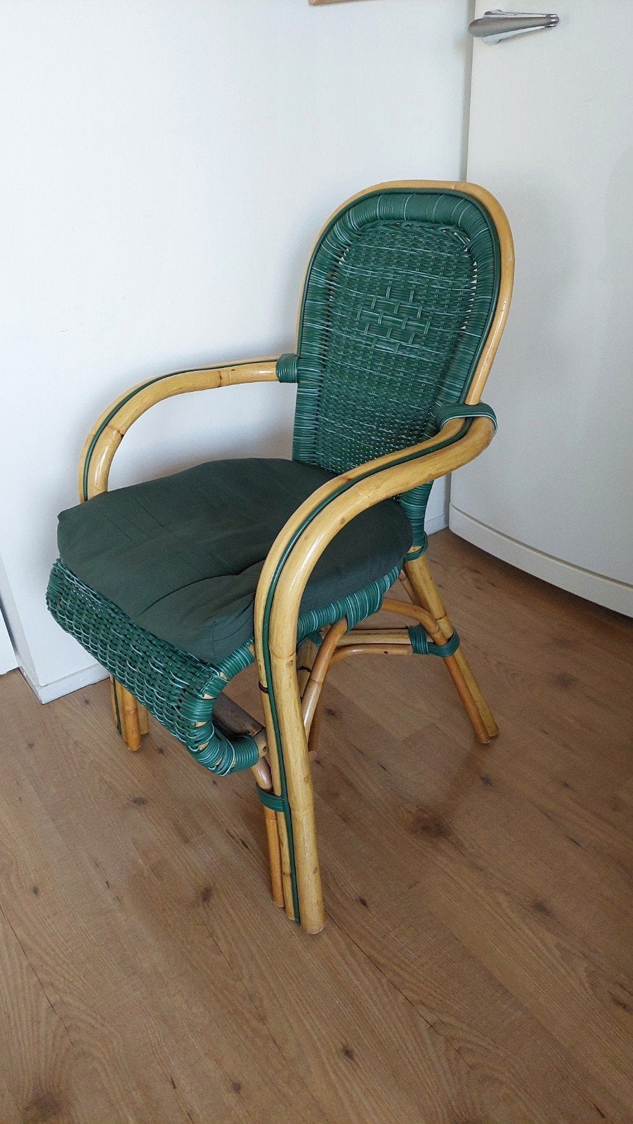 Bamboo rotan stoel, Tuin en Terras, Tuinstoelen, Ophalen, Zo goed als nieuw, Rotan