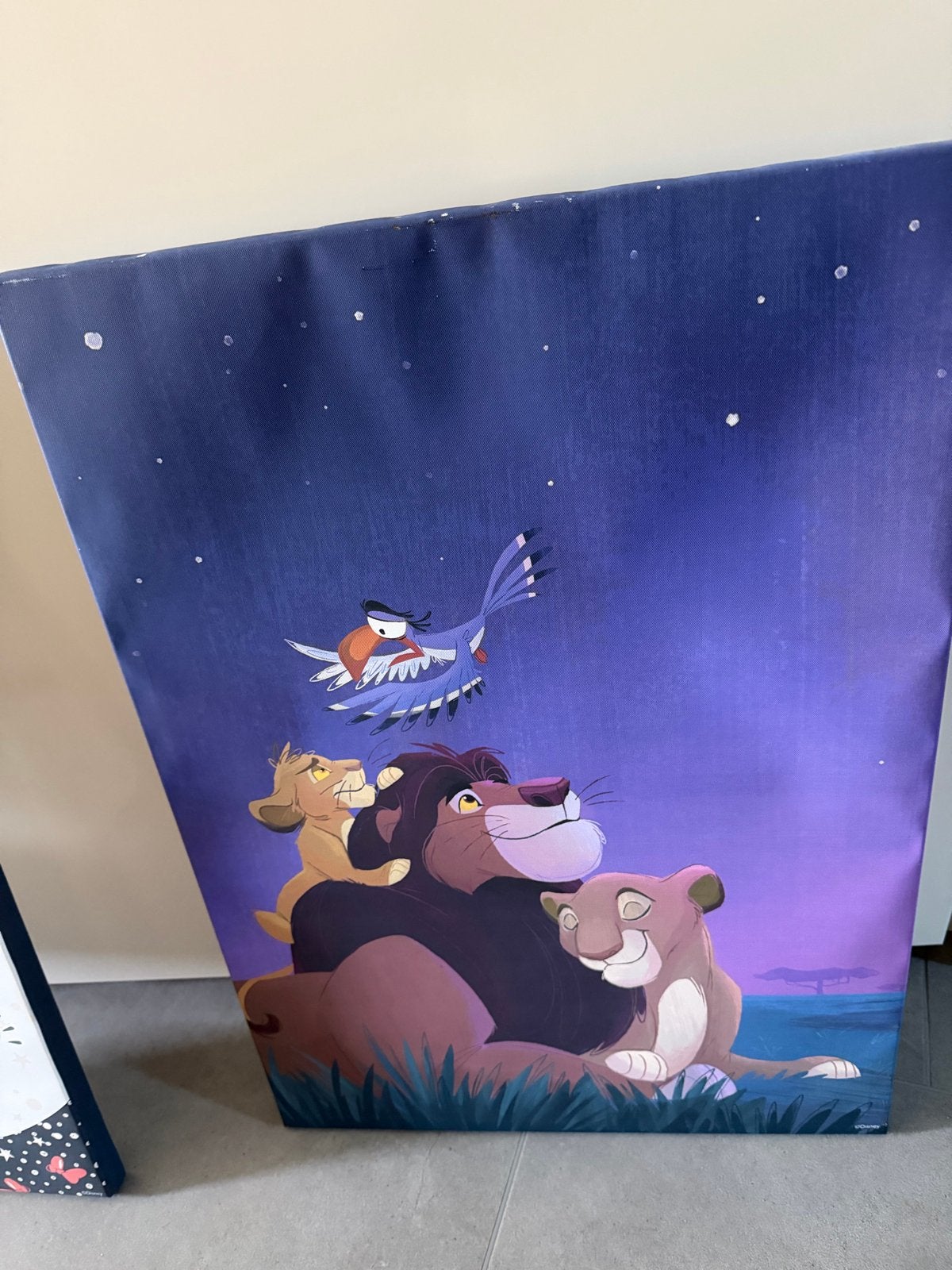 Disney Leeuwenkoning Canvas Schilderij voor Kinderkamer, Ophalen, Zo goed als nieuw, Jongen of Meisje