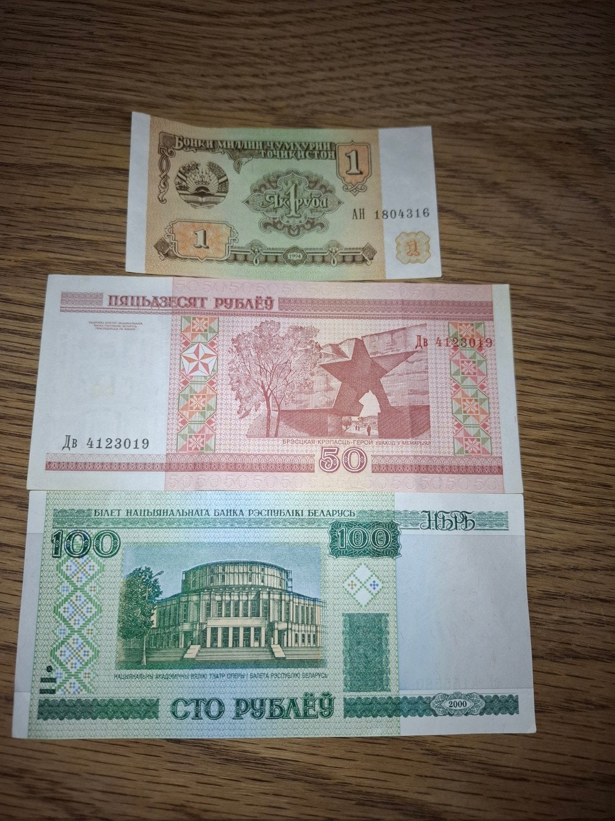Set van 3 Wit-Russische roebel bankbiljetten, Ophalen of Verzenden, Setje