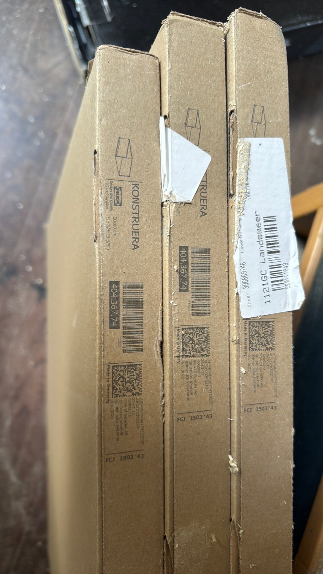 Ikea lade Konstruera 30x60cm, Ophalen, Wit, Nieuw, 50 tot 100 cm