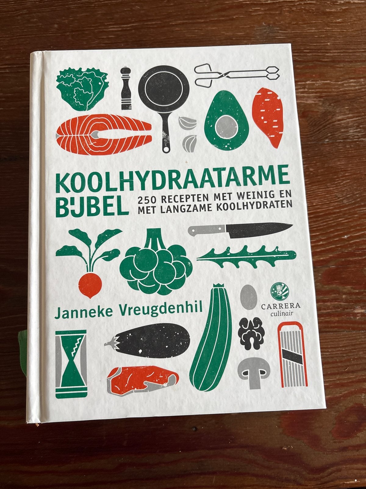 Koolhydraatarme Bijbel: 250 recepten van Janneke Vreugdenhil, Boeken, Zo goed als nieuw, Gezond koken, Overige gebieden, Tapas, Hapjes en Dim Sum