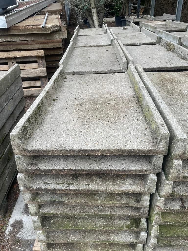 betonplaten, Tuin en Terras, Tegels en Klinkers, Ophalen, Gebruikt, Overige typen, 10 m² of meer