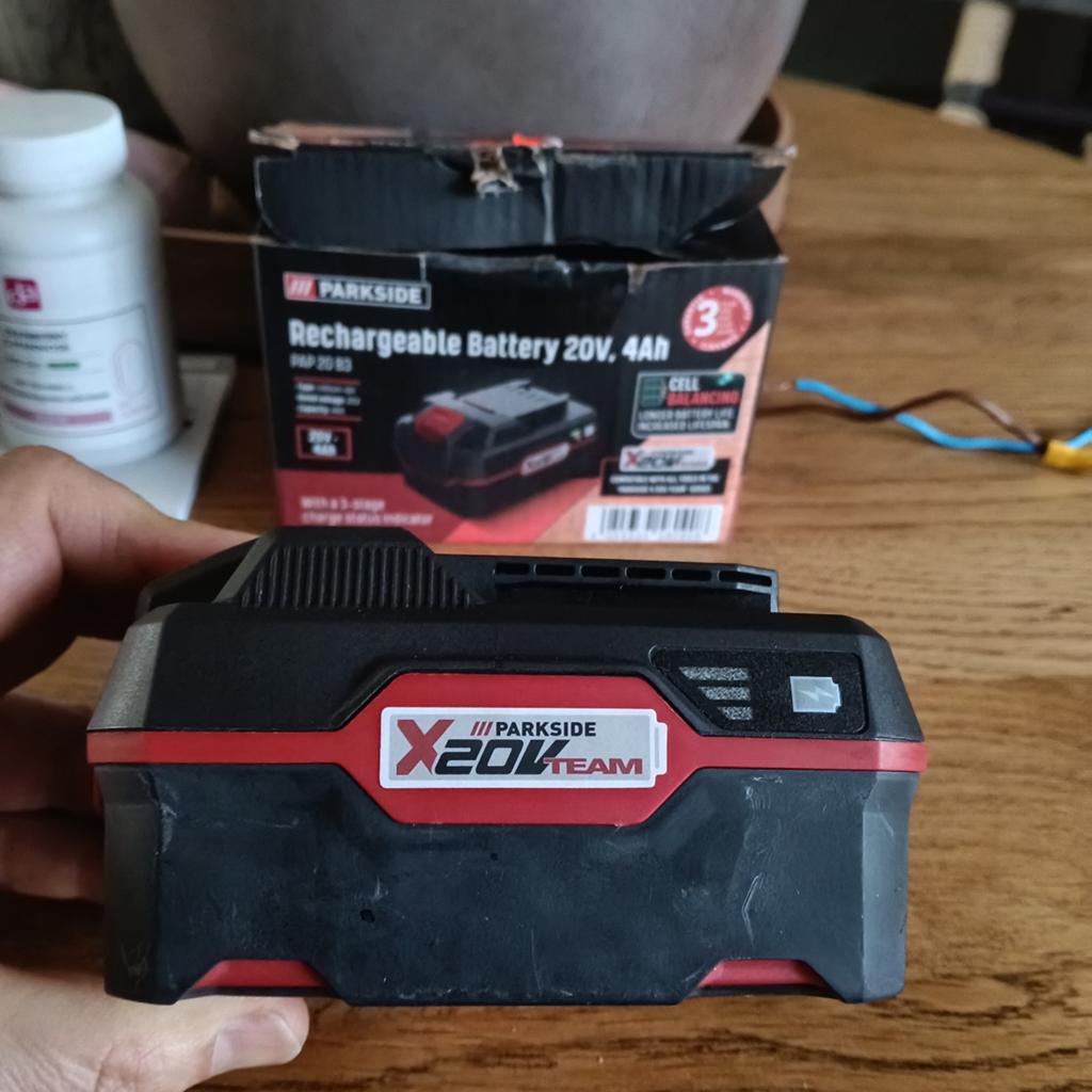 Parkside batterij 20v 4ah nieuw, Ophalen of Verzenden, Nieuw