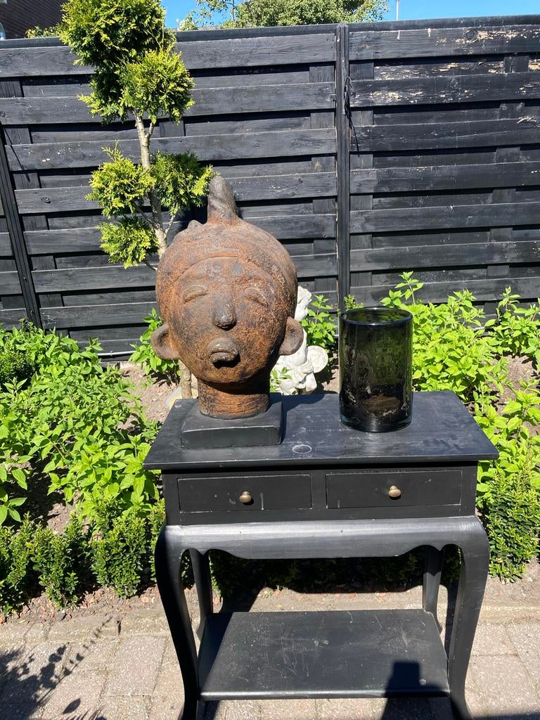 Decoratieve Buste van Steen - Afrikaanse Stijl, Overige onderwerpen, Buste, Ophalen of Verzenden, Handgemaakt