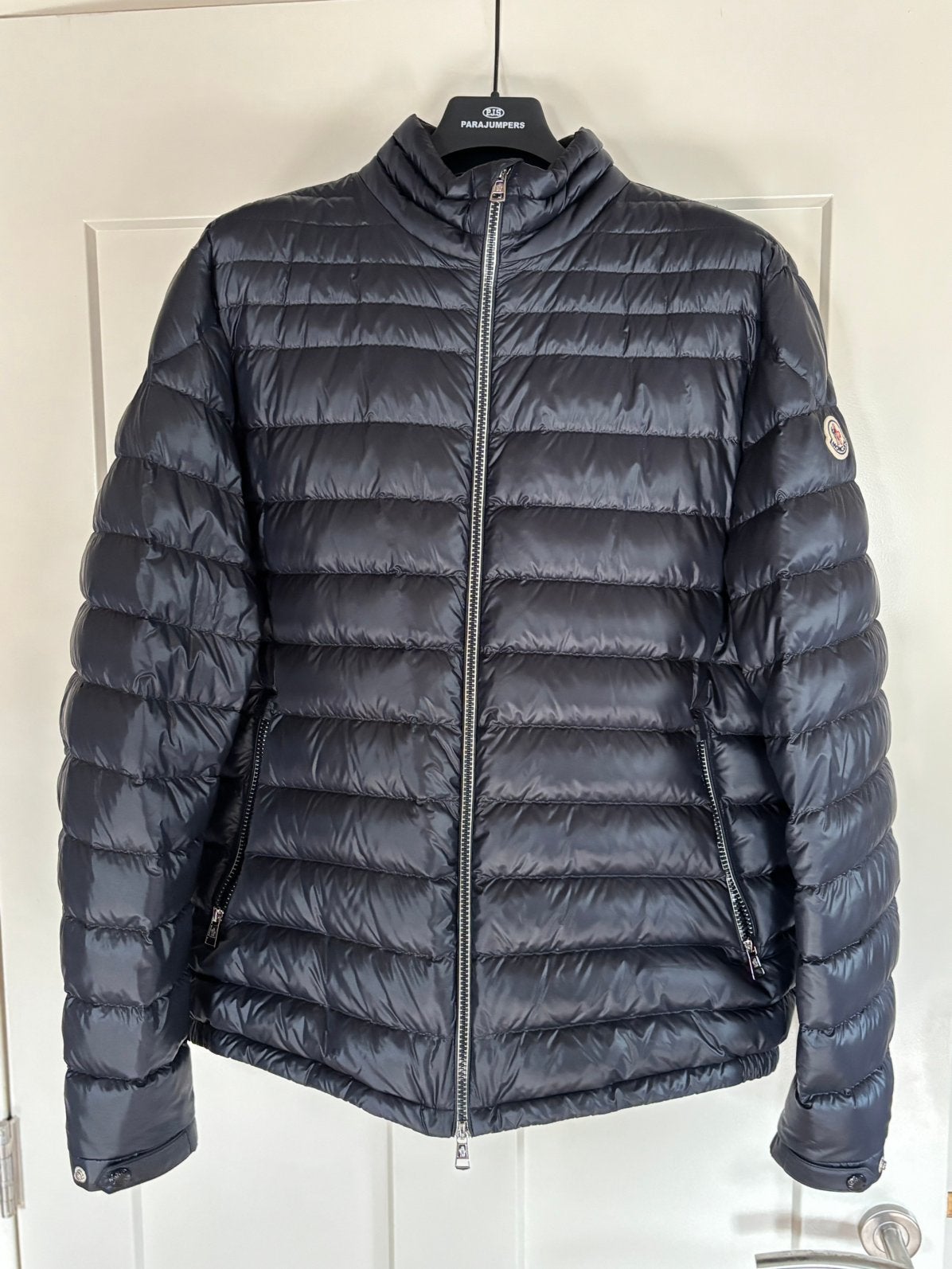 Moncler Arniqeu Puffer Origineel, Ophalen of Verzenden, Zo goed als nieuw, Maat 56/58 (XL), Blauw
